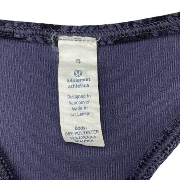 Lululemon Cool Racerback Mini Prisma Nightfall Black Grape 4 - Picture 8 of 10